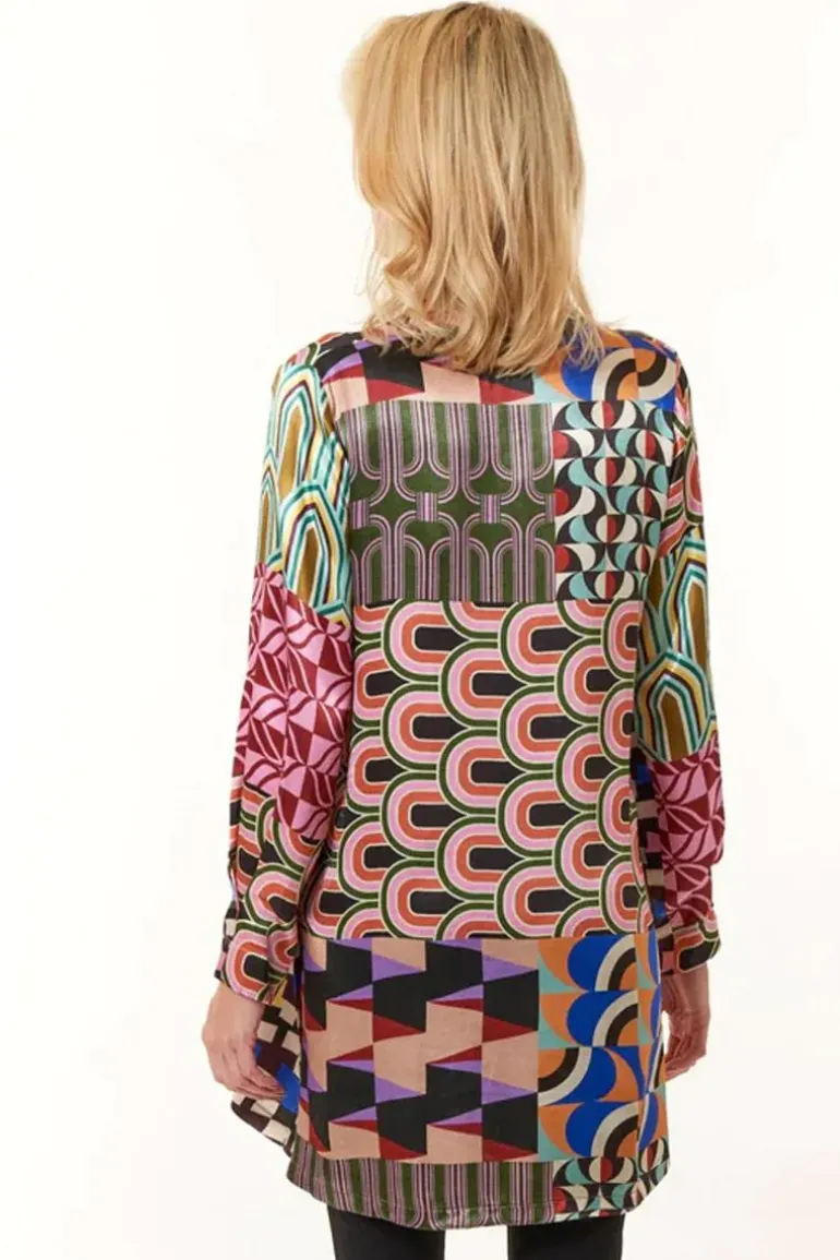 Cap Julluca Longline Laila Tunic In Print