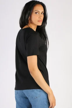 CC Heart Regular Tee In Black