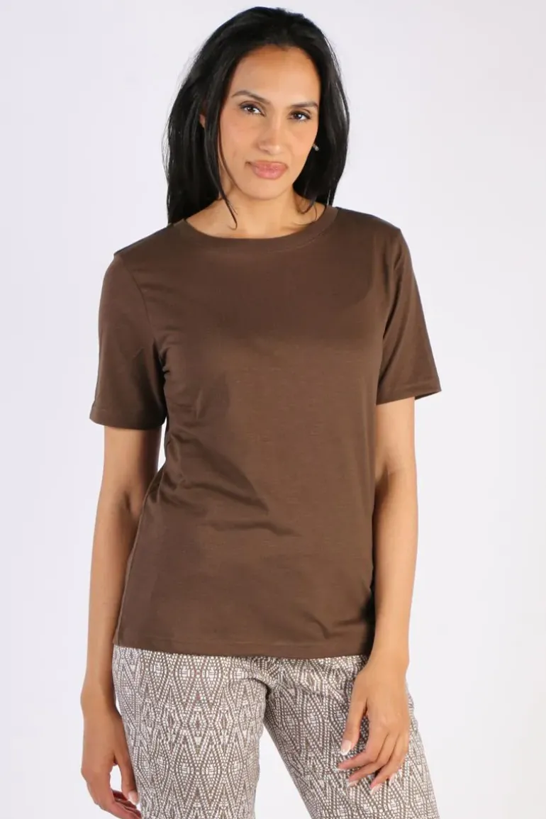 CC Heart Regular Tee In Coffee