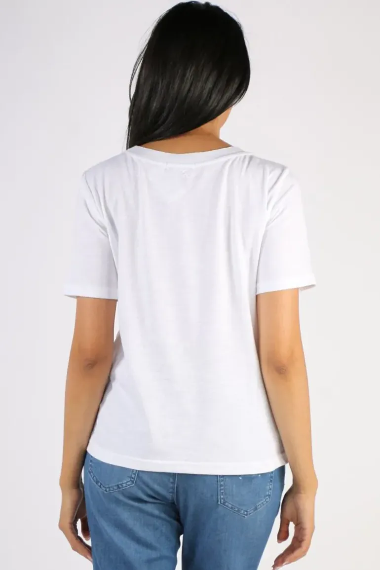 CC Heart Regular Tee In White