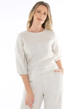 Center Seam Top In Natural By Jump