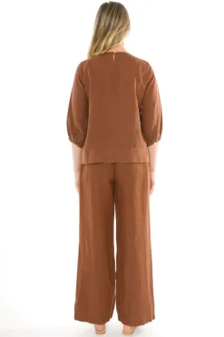 Center Seam Top In Tan By Jump
