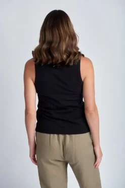 Cloth Paper Scissor Tank Top In Black