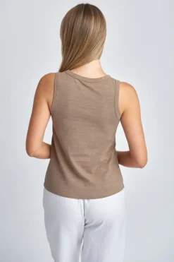 Cloth Paper Scissor Tank Top In Twig