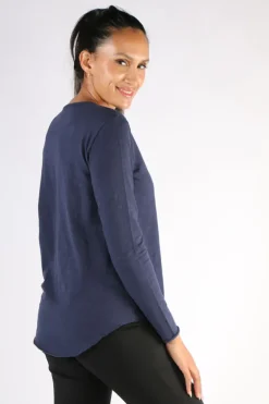 Cloth Paper Scissors Basic Tee In Navy