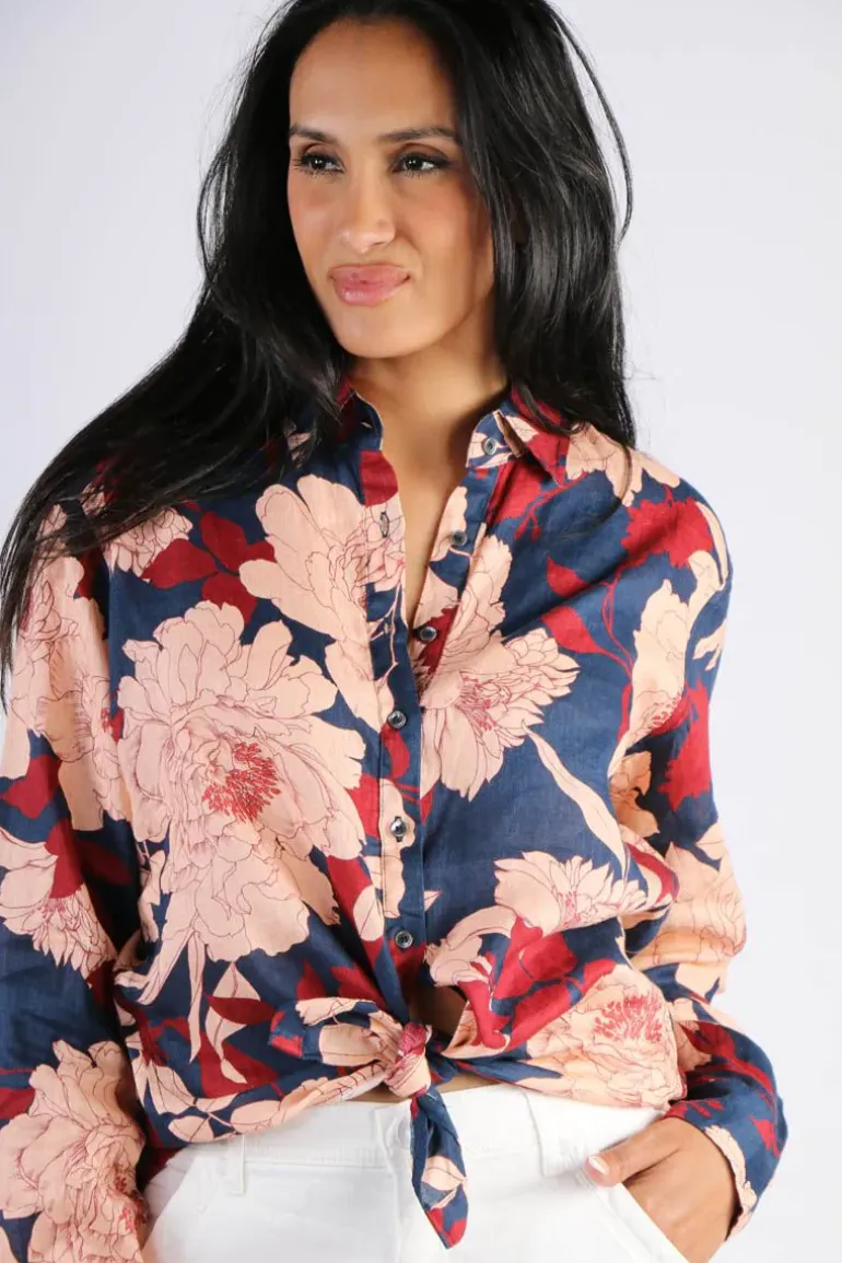 Cloth Paper Scissors Camelia Shirt In Print