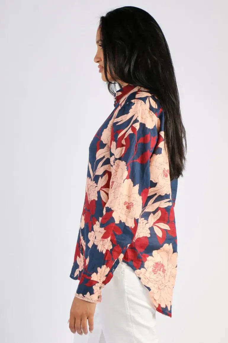 Cloth Paper Scissors Camelia Shirt In Print
