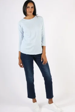 Cloth Paper Scissors Demi Tee In Blue