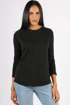 Cloth Paper Scissors Demi Tee In Black