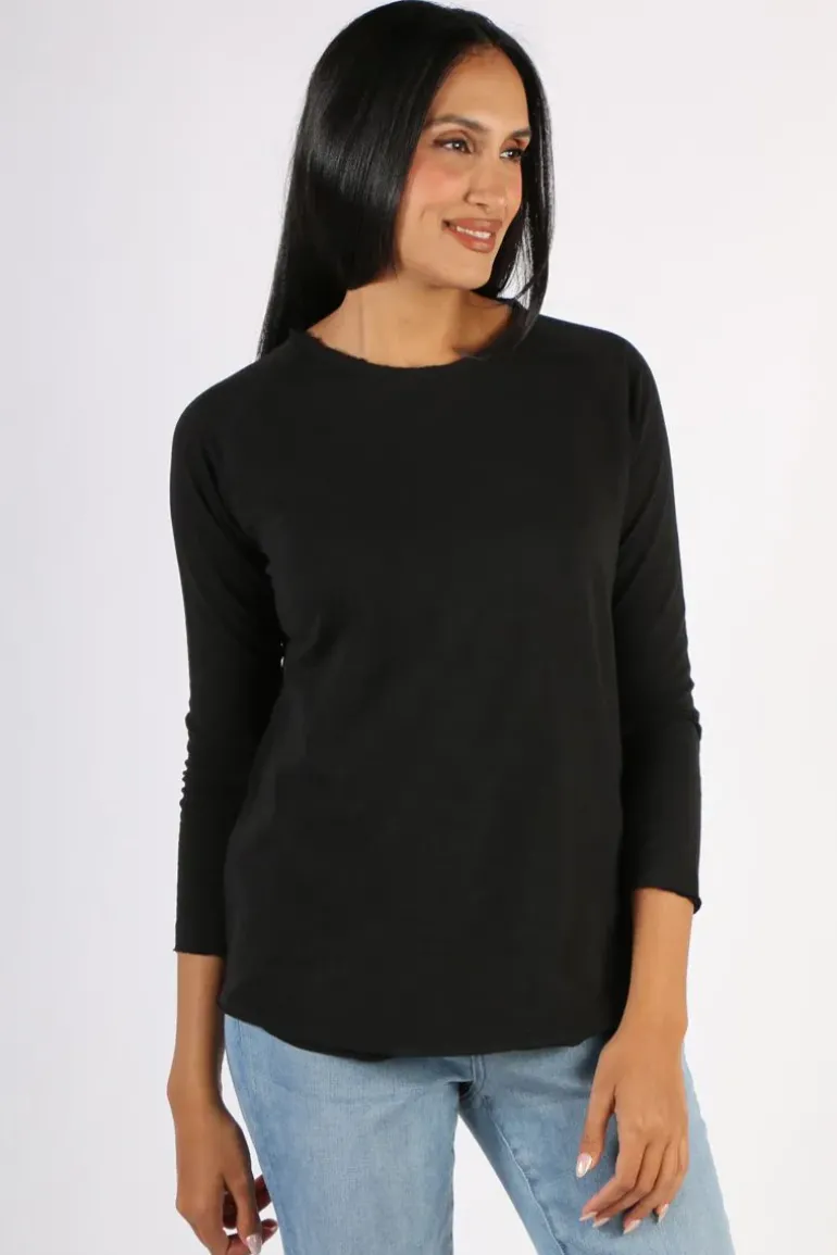 Cloth Paper Scissors Demi Tee In Black