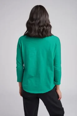 Cloth Paper Scissors Demi Tee In Green