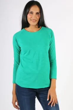 Cloth Paper Scissors Demi Tee In Green