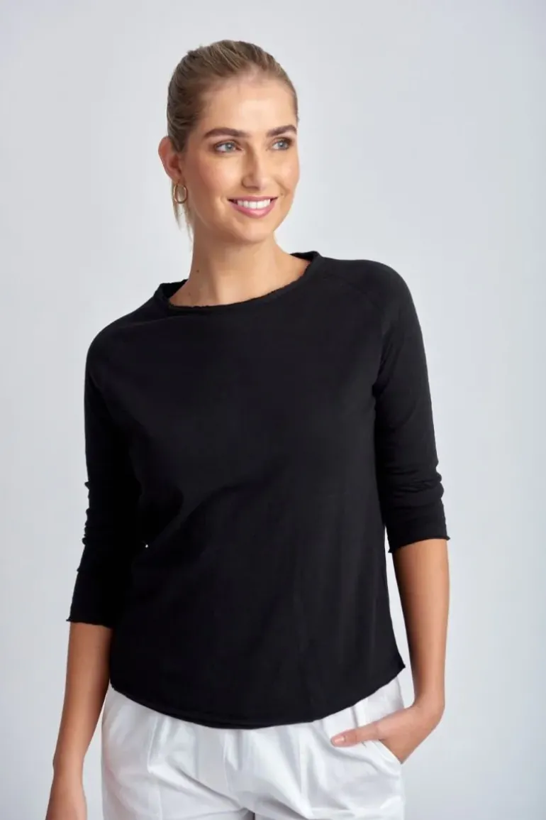 Cloth Paper Scissors Halle Tee In Black