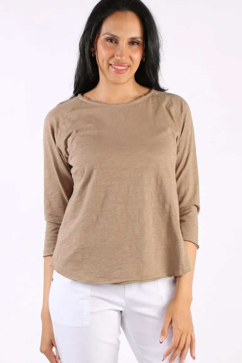 Cloth Paper Scissors Halle Tee In Twig