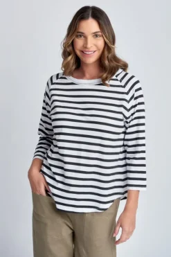 Cloth Paper Scissors Raglan Tee In Black
