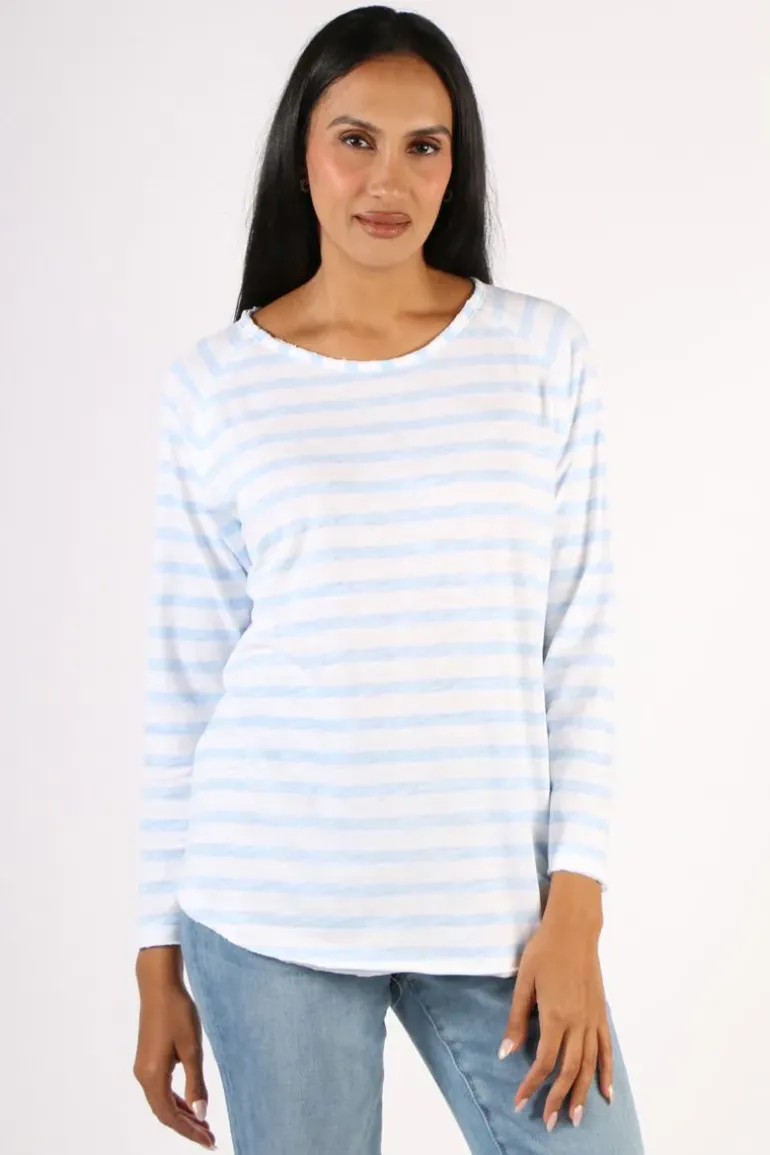 Cloth Paper Scissors Taylor Tee In Blue