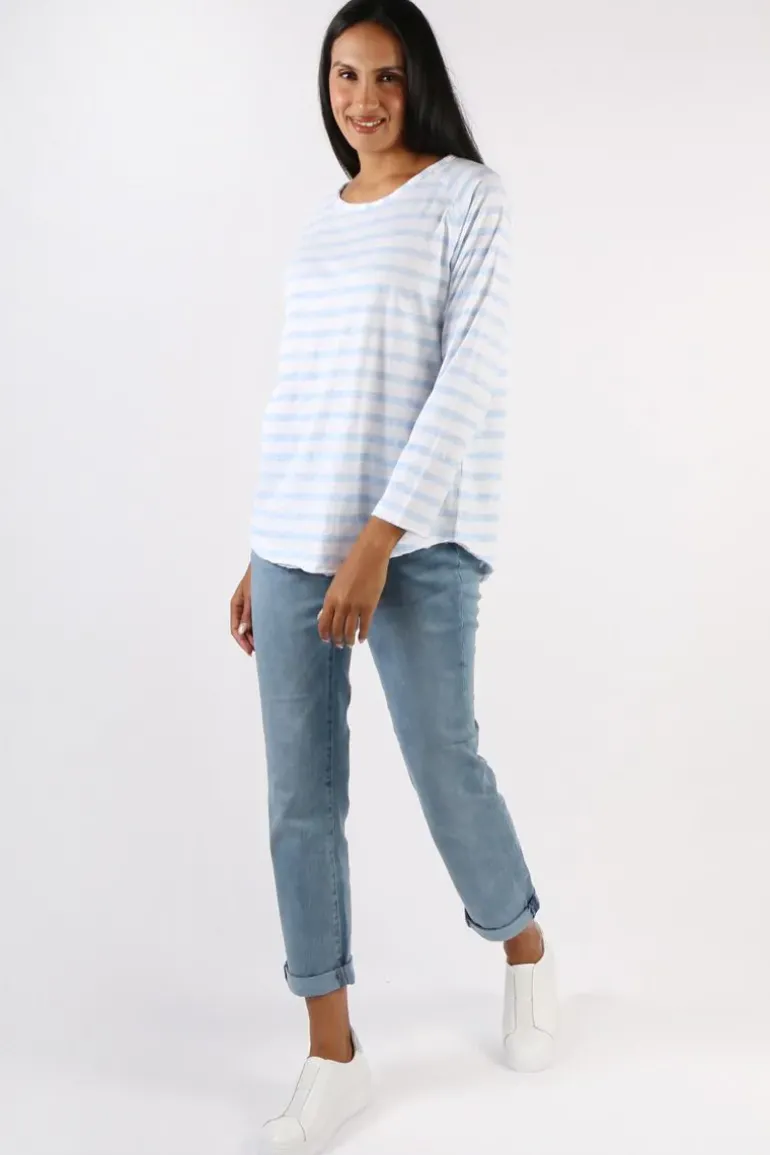 Cloth Paper Scissors Taylor Tee In Blue