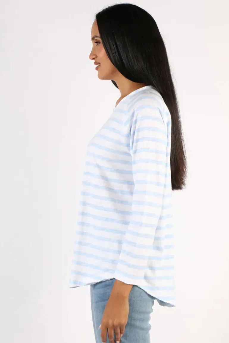 Cloth Paper Scissors Taylor Tee In Blue