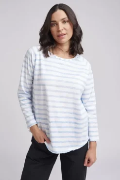Cloth Paper Scissors Taylor Tee In Blue