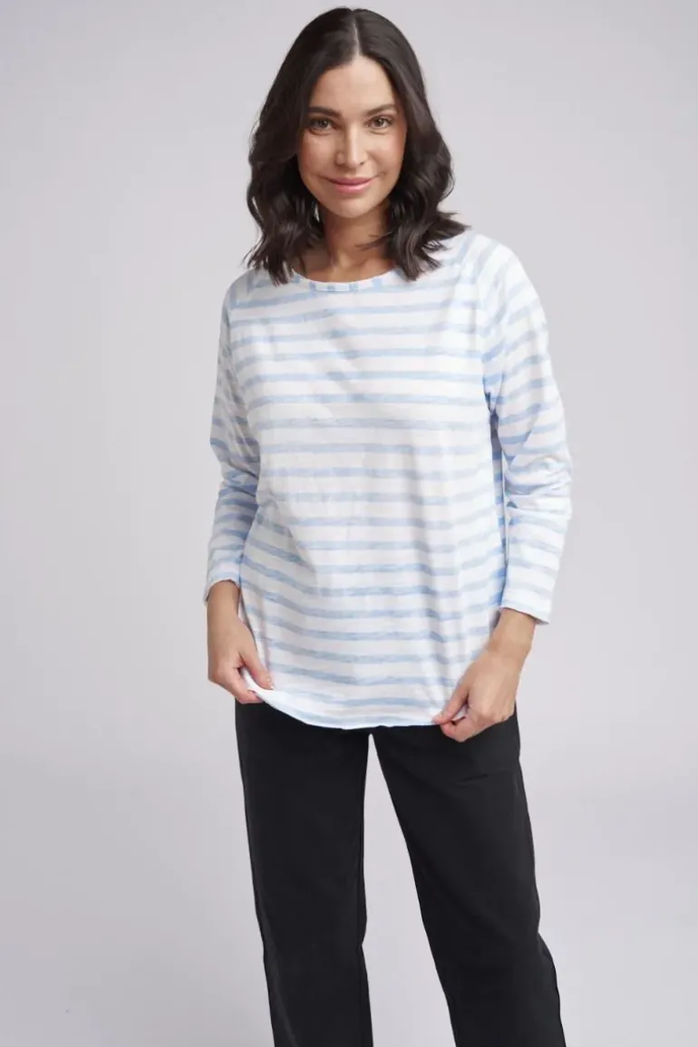 Cloth Paper Scissors Taylor Tee In Blue