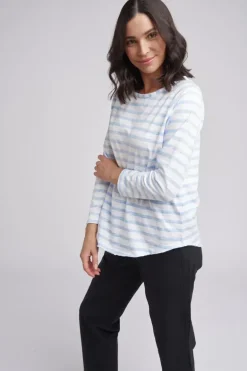 Cloth Paper Scissors Taylor Tee In Blue