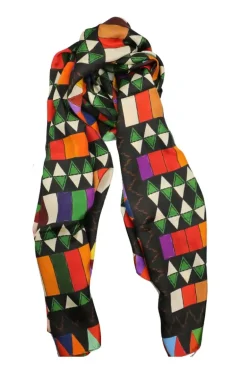 Colourful Geometric Designer Scarf By Namaskar