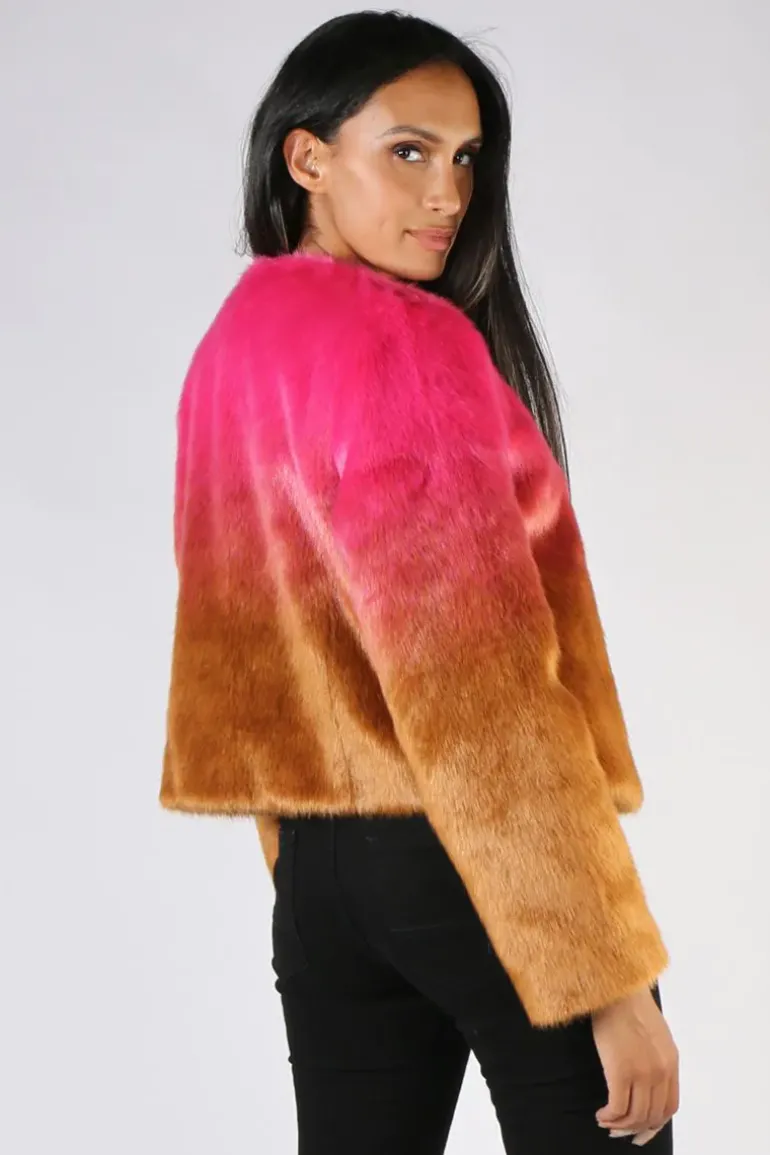 Coop Crazy Fur You Coat Pink
