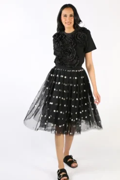 Coop I Love You Tutu Skirt In Black