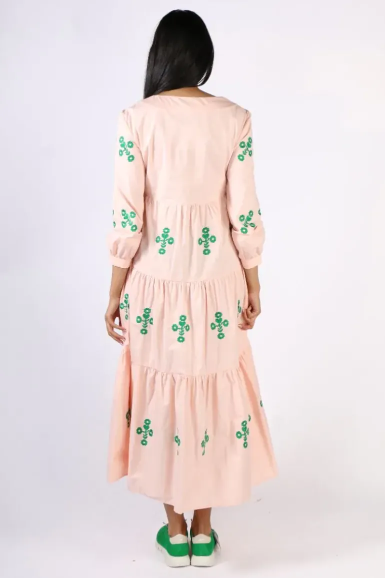 Coop Stitch Hiker Dress In Peach
