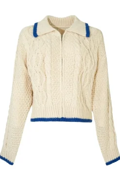 Cooper Let Knit Be Jacket In Ivory
