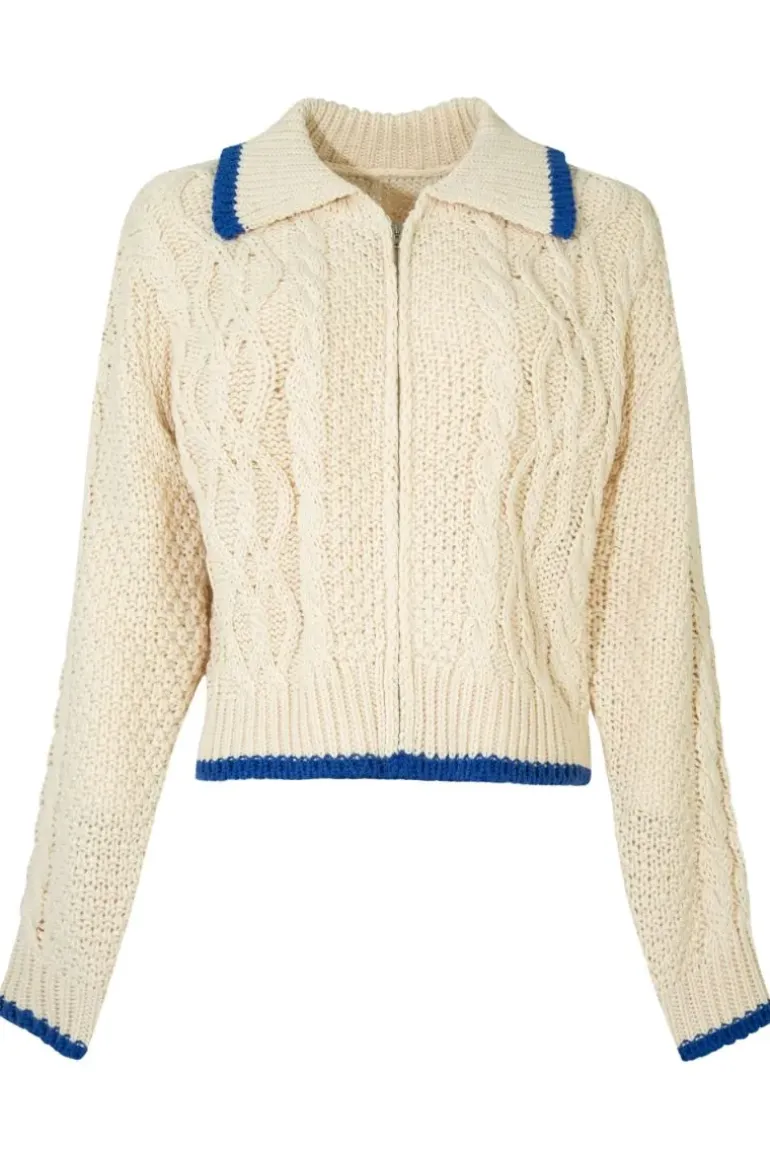 Cooper Let Knit Be Jacket In Ivory