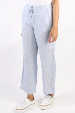 Core Stripe Wide Pants In Denim By Jump