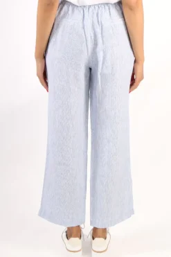 Core Stripe Wide Pants In Denim By Jump