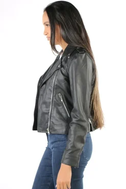 Coster Biker Jacket In Black