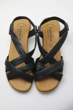 Criss Cross Sandal By Luxedixe In Black