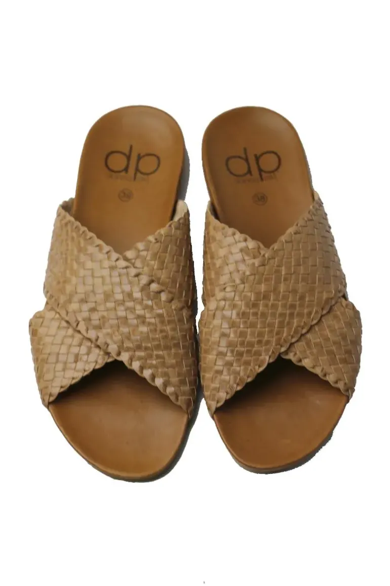 Crossover Woven Slide By Donna Piu In Cuero