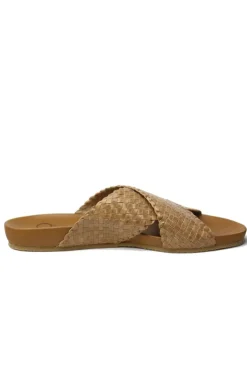 Crossover Woven Slide By Donna Piu In Cuero