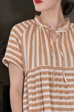 Curate A New Journey Dress In Coffee