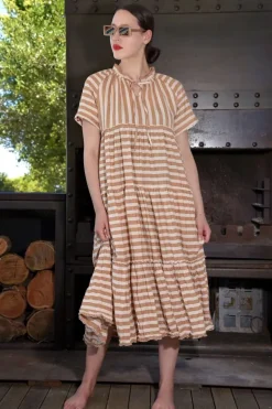 Curate A New Journey Dress In Coffee