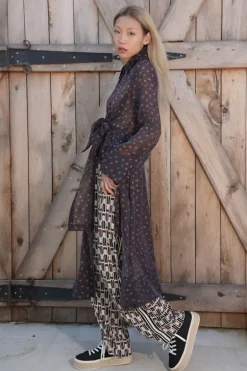 Curate Deep Pockets Wide Leg Pants In Print