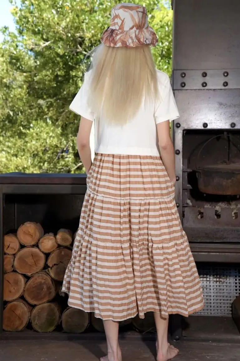 Curate Take A Twirl Dress In Coffee