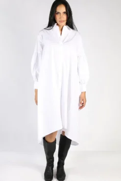 Curate Thread Lightly Dress In White
