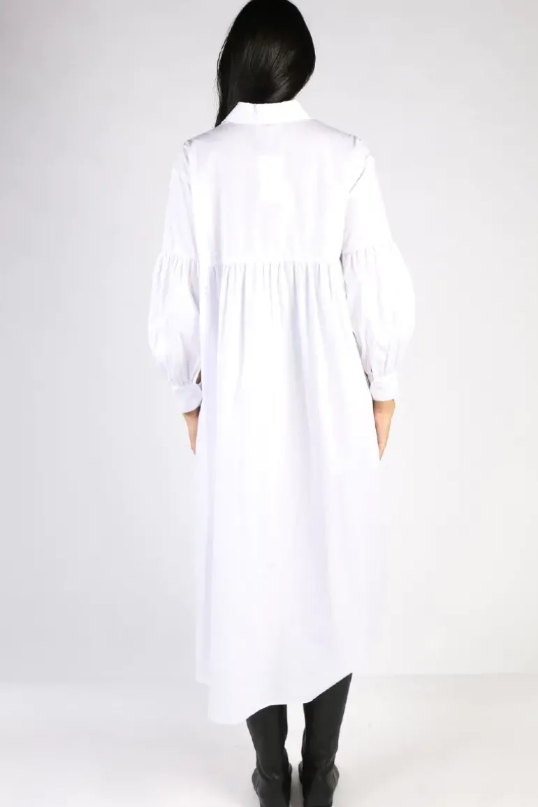 Curate Thread Lightly Dress In White