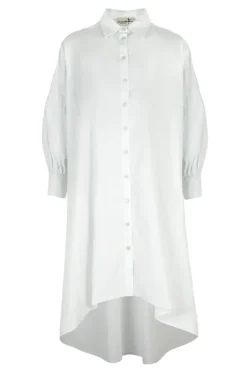 Curate Thread Lightly Dress In White