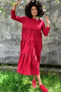 Curate Too Easy Dress In Red