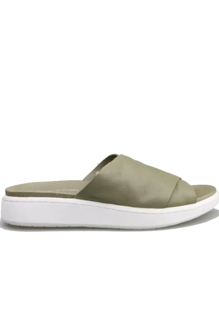 Elvina Slide In Khaki By Django & Juliette
