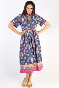 Emily Lovelock Fifties Dress In Blue