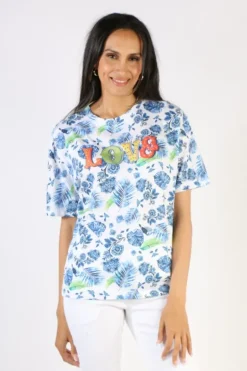 Emily Lovelock Forest Love Tee In White