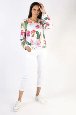 Emily Lovelock Terry Top In Ivory