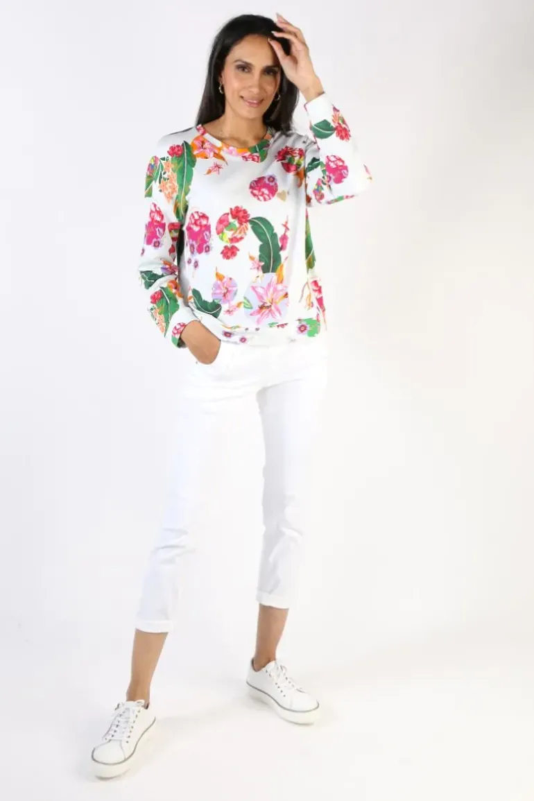 Emily Lovelock Terry Top In Ivory